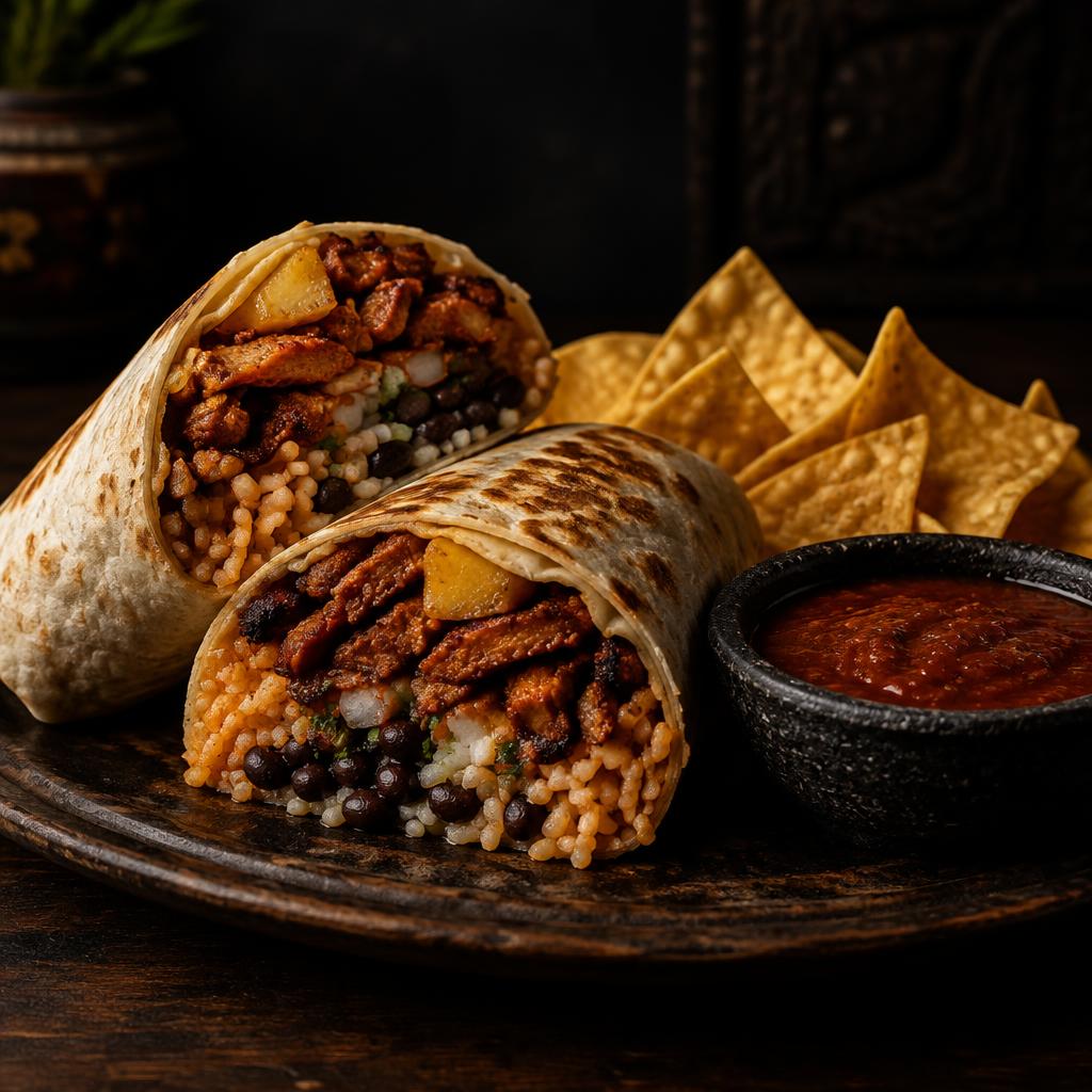 Al pastor burrito